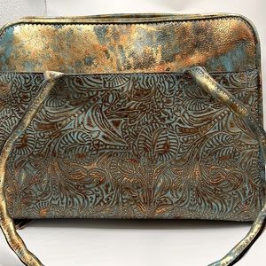 Patricia Nash Turquoise and Gold Never Used.